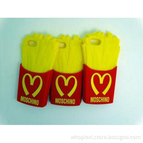 Durable McDonald Chips Flexible Silicone Mobile Phone Case